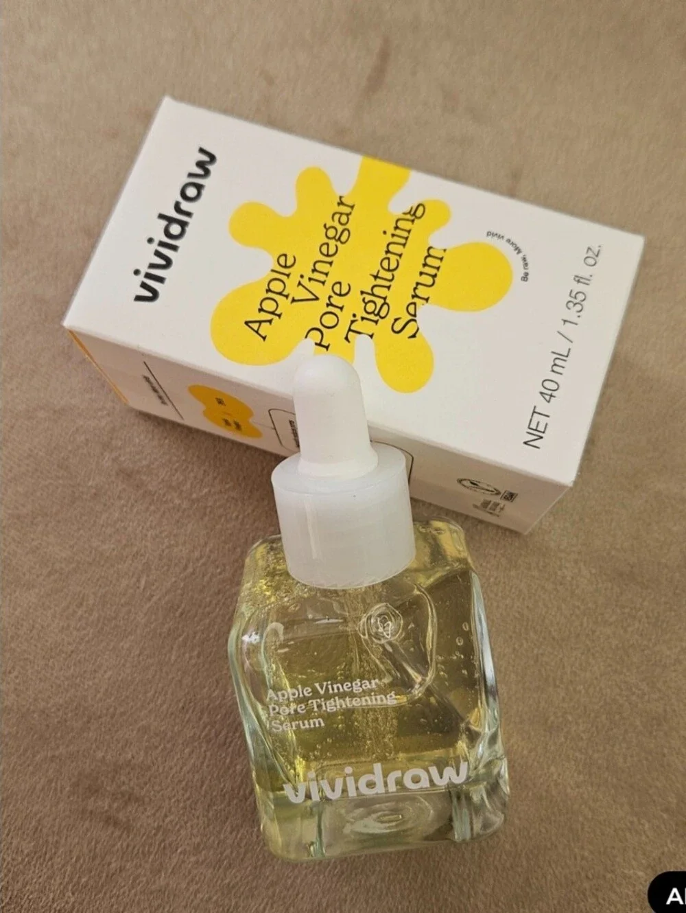Vividraw Apple Vinegar Pore Tightening Serum - Clear/Yellow